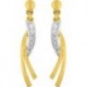 BOUCLES D'OREILLES PLAQUE OR