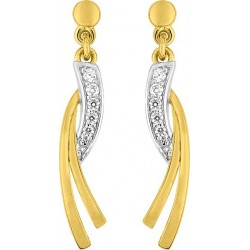 BOUCLES D'OREILLES PLAQUE OR