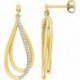 BOUCLES D'OREILLES PLAQUE OR