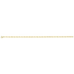 CHAINE PLAQUE OR
