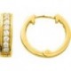 BOUCLES D'OREILLES PLAQUE OR