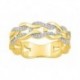 BAGUE PLAQUE OR