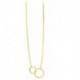 COLLIER PLAQUE OR