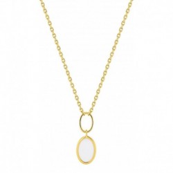 COLLIER PLAQUE OR
