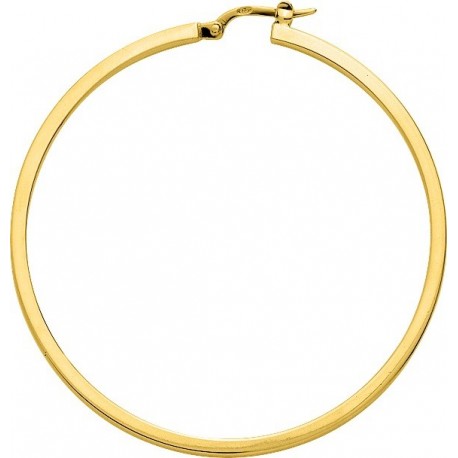 BOUCLES D'OREILLES PLAQUE OR