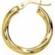 BOUCLES D'OREILLES PLAQUE OR