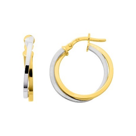 BOUCLES D'OREILLES PLAQUE OR