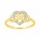 BAGUE PLAQUE OR