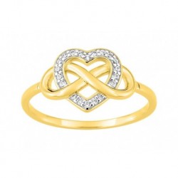 BAGUE PLAQUE OR