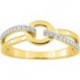 BAGUE PLAQUE OR