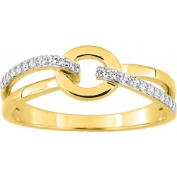 BAGUE PLAQUE OR