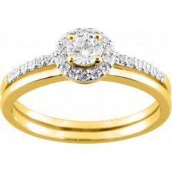 BAGUE PLAQUE OR