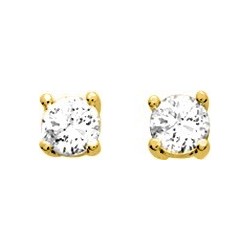 BOUCLES D'OREILLES PLAQUE OR