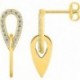 BOUCLES D'OREILLES PLAQUE OR