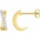 BOUCLES D'OREILLES PLAQUE OR