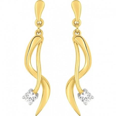 BOUCLES D'OREILLES PLAQUE OR