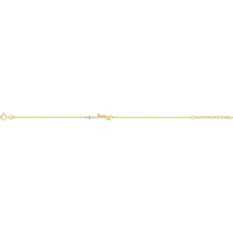 BRACELET PLAQUE OR