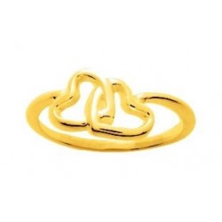 BAGUE PLAQUE OR