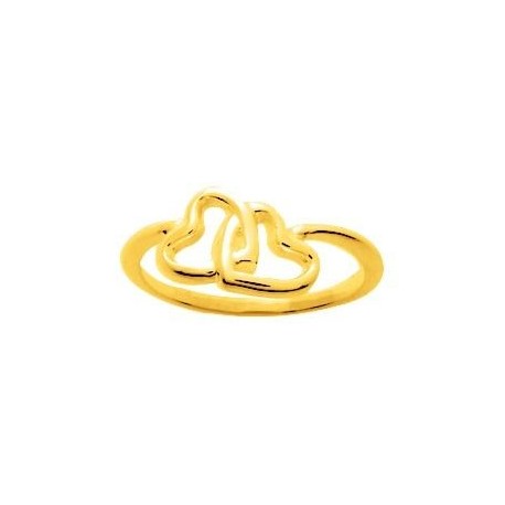 BAGUE PLAQUE OR