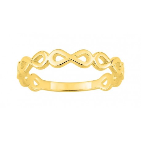 BAGUE PLAQUE OR