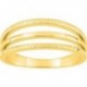 BAGUE PLAQUE OR