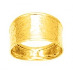 BAGUE PLAQUE OR
