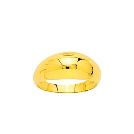 BAGUE PLAQUE OR