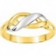 BAGUE PLAQUE OR