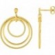 BOUCLES D'OREILLES PLAQUE OR