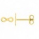 BOUCLES D'OREILLES PLAQUE OR