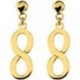 BOUCLES D'OREILLES PLAQUE OR