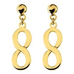 BOUCLES D'OREILLES PLAQUE OR