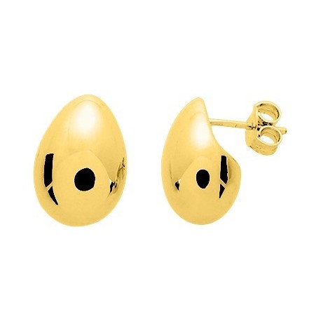 BOUCLES D'OREILLES PLAQUE OR