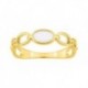 BAGUE PLAQUE OR