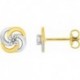 BOUCLES D'OREILLES PLAQUE OR