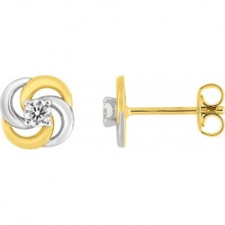 BOUCLES D'OREILLES PLAQUE OR