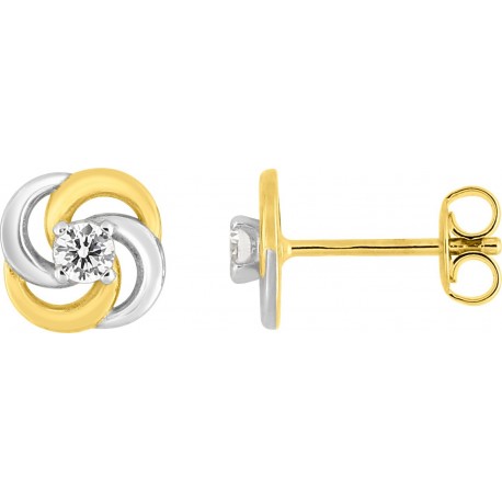 BOUCLES D'OREILLES PLAQUE OR