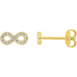 BOUCLES D'OREILLES PLAQUE OR
