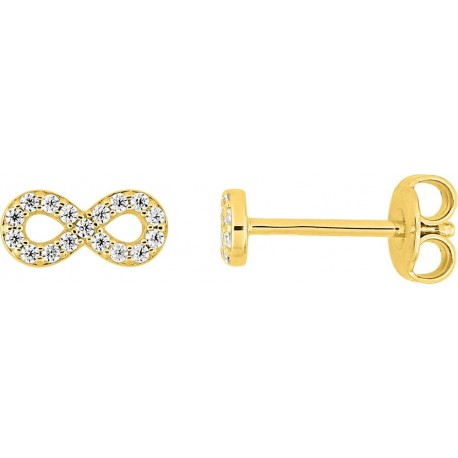 BOUCLES D'OREILLES PLAQUE OR