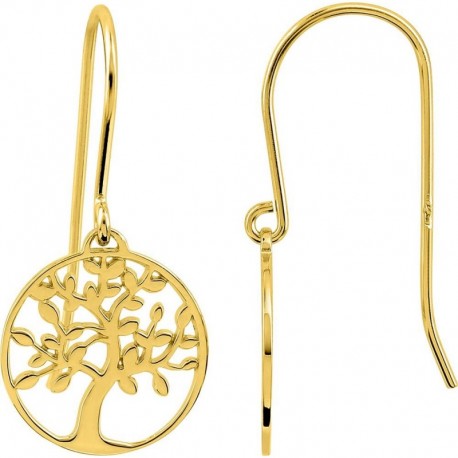 BOUCLES D'OREILLES PLAQUE OR