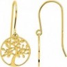 BOUCLES D'OREILLES PLAQUE OR