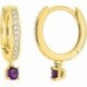 BOUCLES D'OREILLES PLAQUE OR