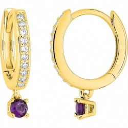 BOUCLES D'OREILLES PLAQUE OR