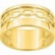 BAGUE PLAQUE OR