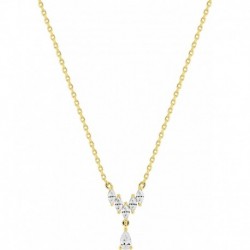 COLLIER PLAQUE OR