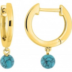 BOUCLES D'OREILLES PLAQUE OR