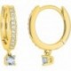 BOUCLES D'OREILLES PLAQUE OR