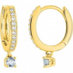 BOUCLES D'OREILLES PLAQUE OR