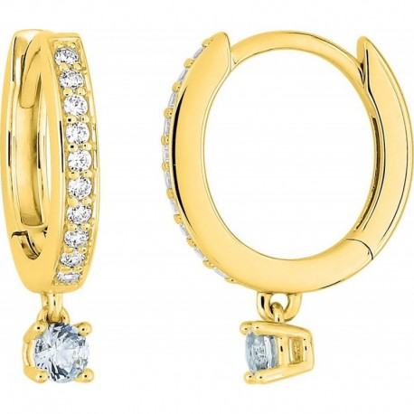 BOUCLES D'OREILLES PLAQUE OR