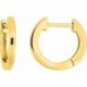 BOUCLES D'OREILLES PLAQUE OR